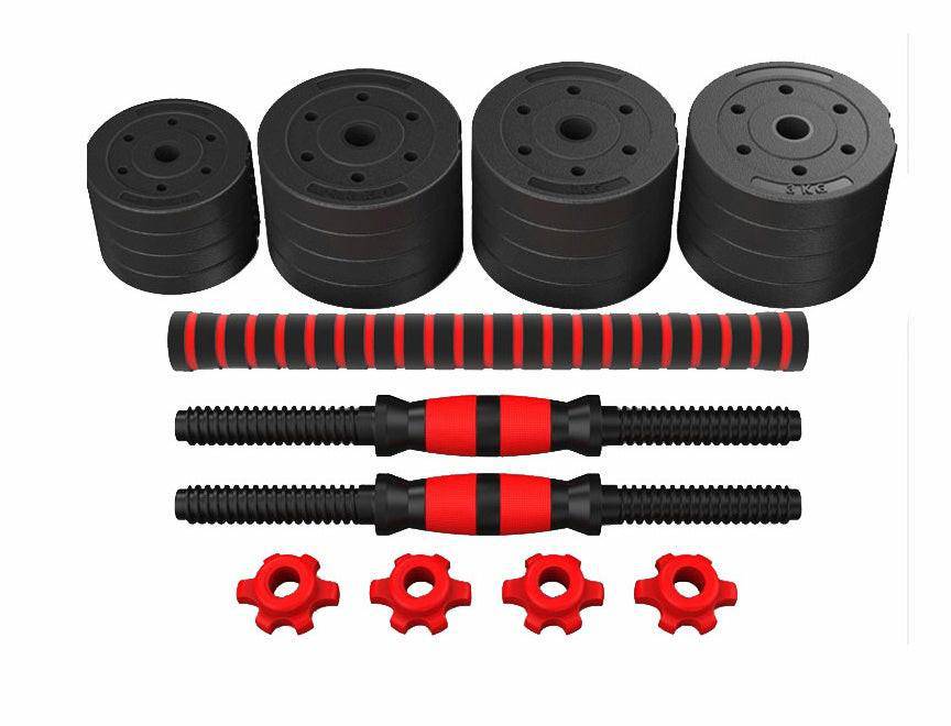 Adjustable And Removable Rubber - coated Cement For Household Fitness Dumbbells - NashPull