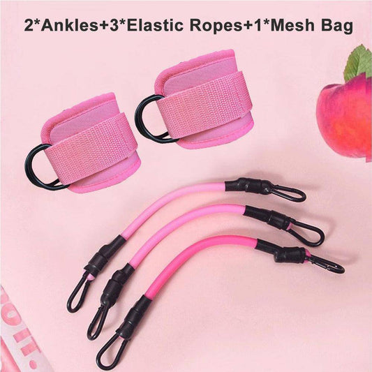 Ankle Resistance Bands With Cuffs For Women & Men,Adjustable Leg Workout Bands For Kickbacks, Booty Lift For Home Gym - NashPull