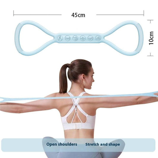 Eight - character Chest Expander Open Back Fitness Women's Stretch Strap Elastic Band - NashPull