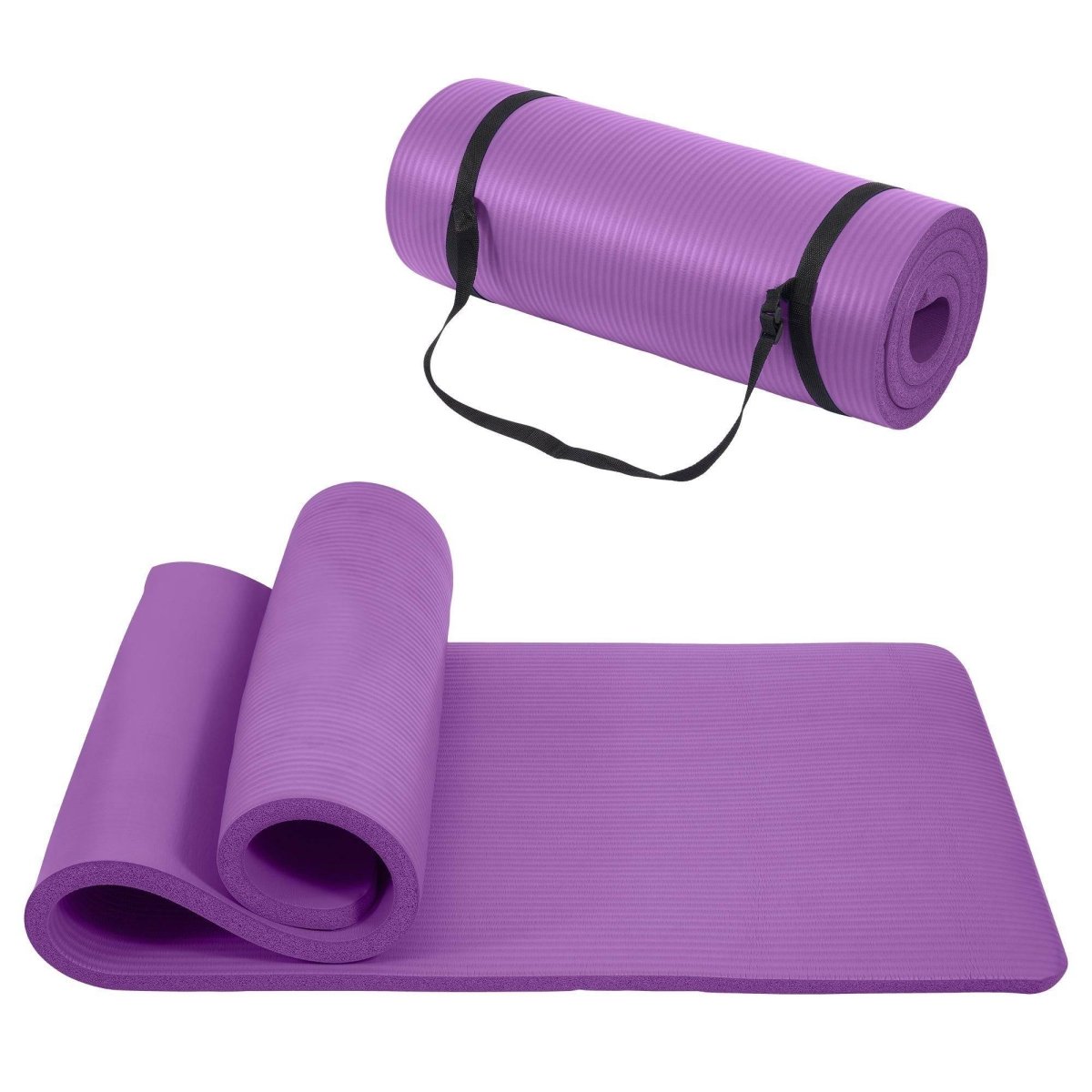 Only Supports Self Pickup Yoga Mat, One Inch Thickened High - density Practice Mat, Tear - resistant Practice Yoga Mat With Straps, Suitable For All Kinds Of Yoga Practice - NashPull