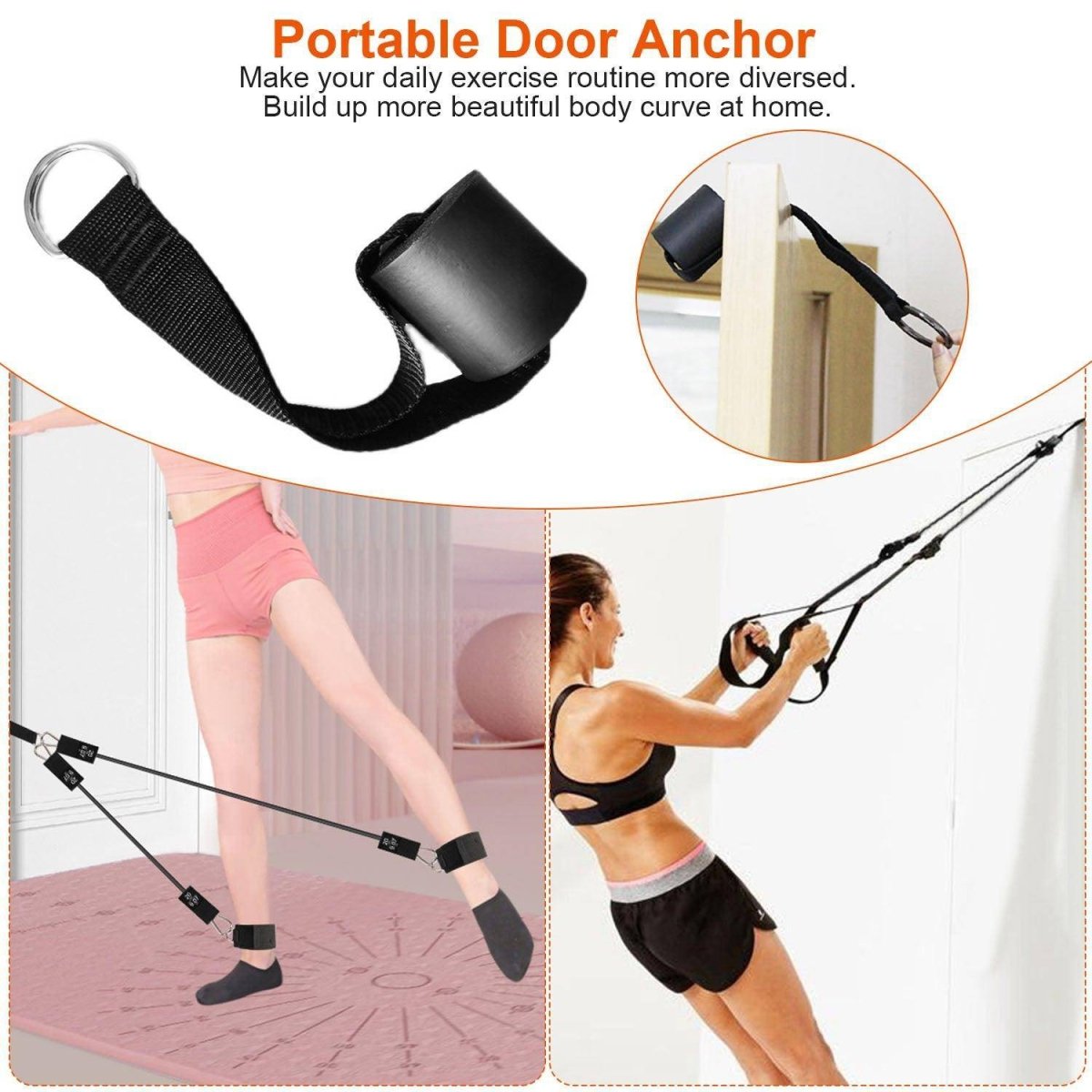 100LBS OR 180LBS Band Options - 1Pc Pilates Bar Kit Multifunctional Pilates Yoga Toning Bar Full Body Exercise Equipment Set For Beginners Intermediates Professionals 4 Elastic Resistance Bands - NashPull