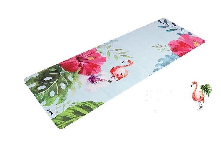 1.5mm Natural Rubber Slip - resistant Yoga Mats Yoga Blanket Folding Fitness Mat High Temperature Travel Printing Mats - NashPull