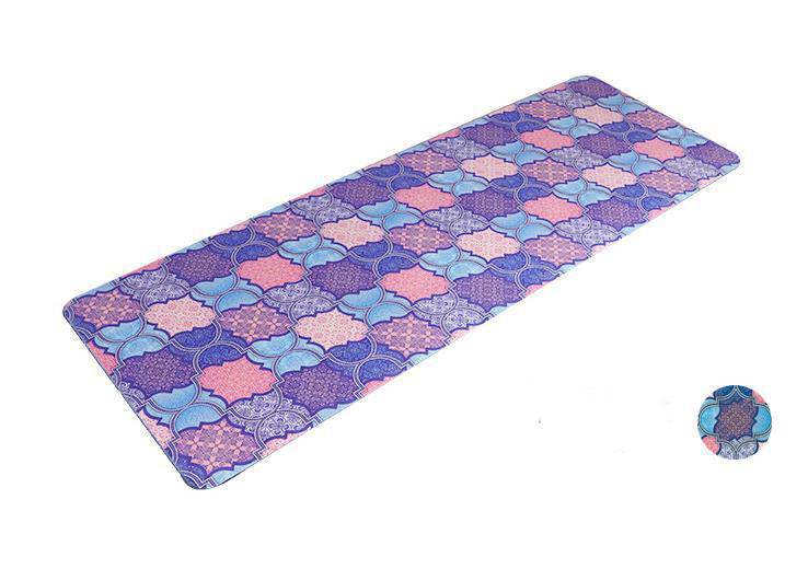1.5mm Natural Rubber Slip - resistant Yoga Mats Yoga Blanket Folding Fitness Mat High Temperature Travel Printing Mats - NashPull
