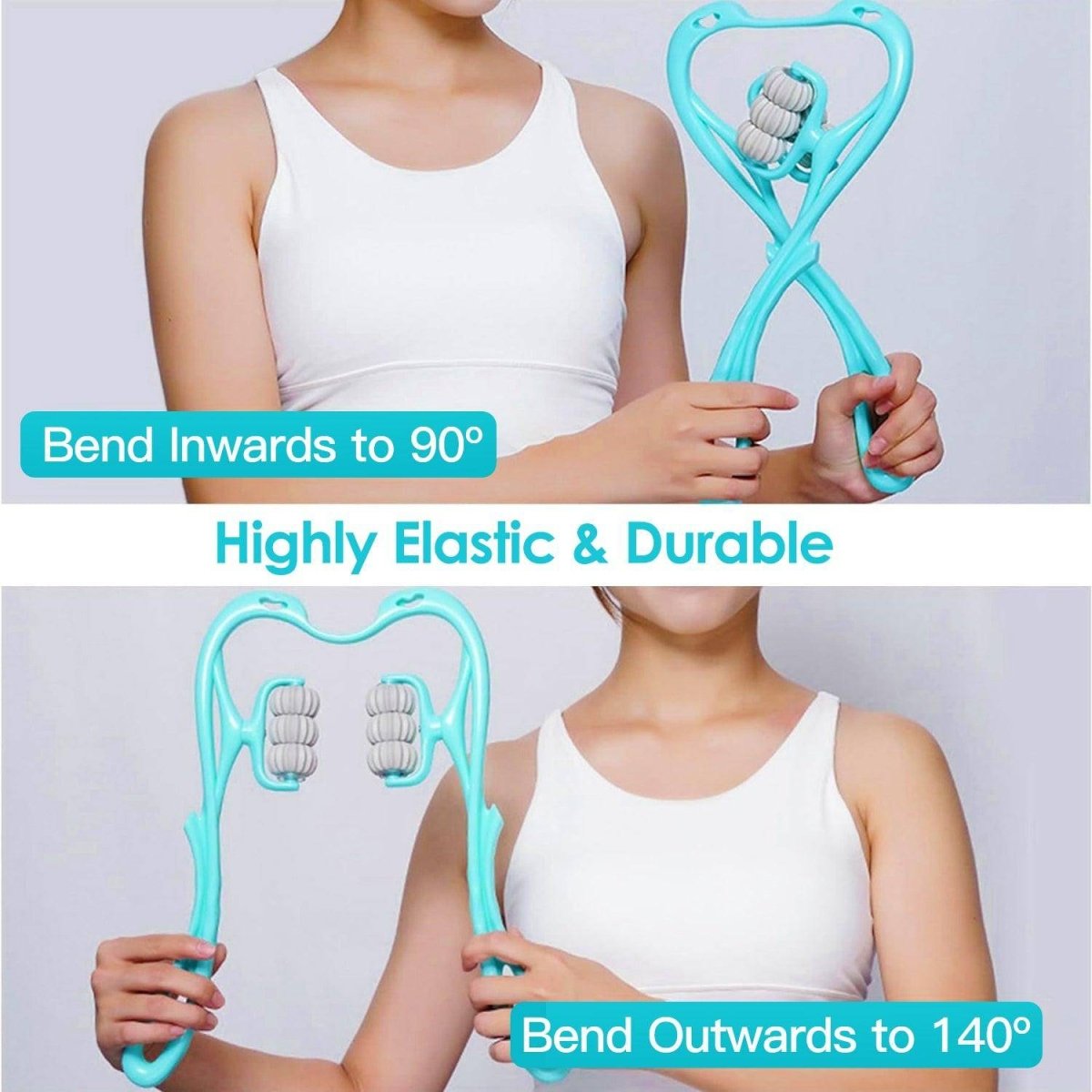 1Pc Neck Roller Massager 360 Rotatable Trigger Point Roller Portable Massager With 6 Balls For Neck Leg Thigh Foot Pain Relief - NashPull