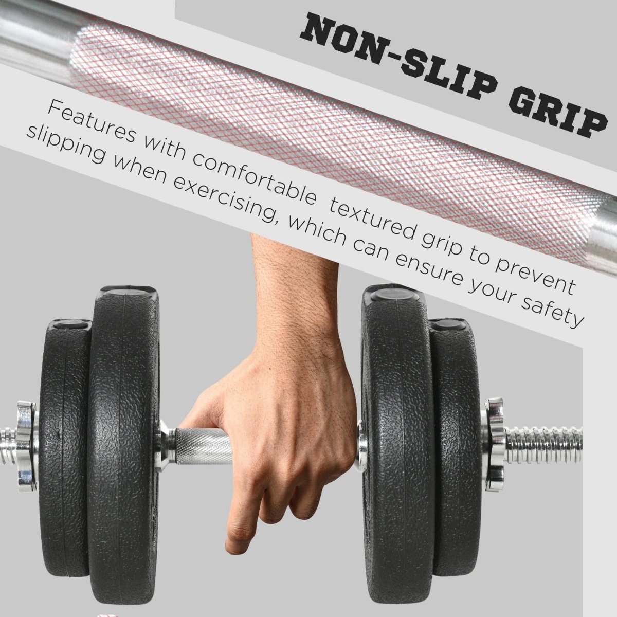 20KG Adjustable Weights Dumbbells Set, Dumbbell Hand Weights For Home Office Gym Body Fitness Lifting Training, Black - NashPull
