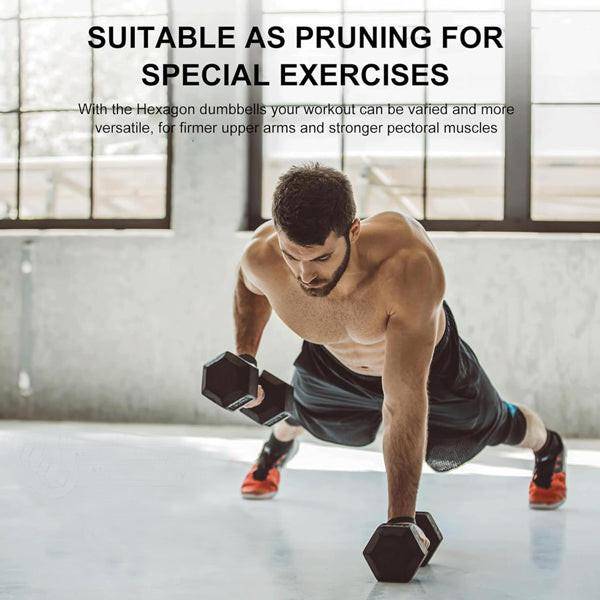 20LB 2 HDRS Rubber Coated Solid Cast Iron Dumbbells, Not Shipped On Weekends - NashPull