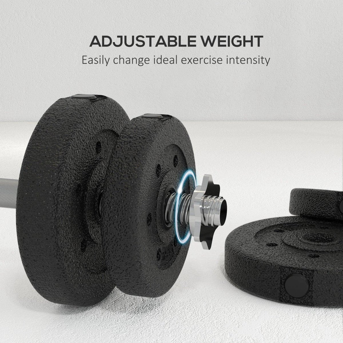 30KG Adjustable Dumbbells Set, Hand Weights Set For Home Gym Weight Lifting Training - NashPull