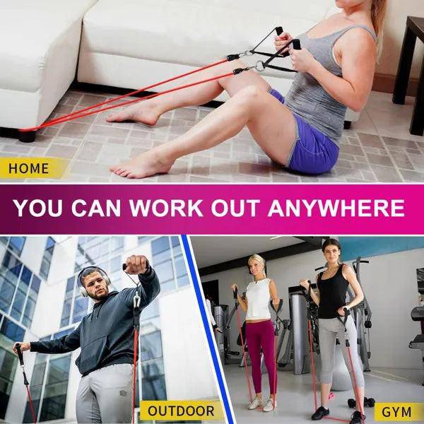 5 PC Set Resistance Band Resistance Bands, Exercise Bands, Exercise Resistance Bands - NashPull