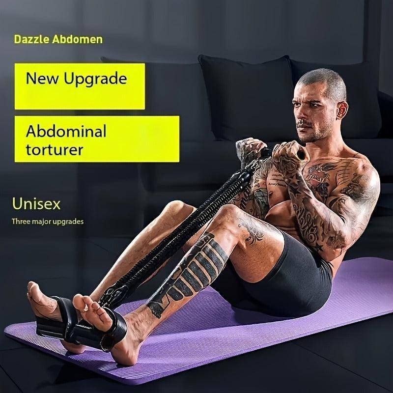 A Set Of Adjustable Resistance Tension Bands With Foot Pedals And Handles, High Resistance Level, Anti Fall, Suitable For Fitness Training, Body Stretching, And Abdominal Muscle Exercises - NashPull