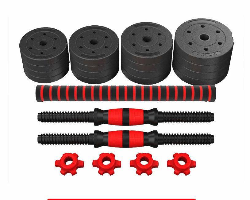 Adjustable And Removable Rubber - coated Cement For Household Fitness Dumbbells - NashPull