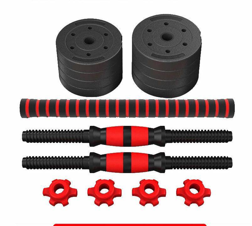Adjustable And Removable Rubber - coated Cement For Household Fitness Dumbbells - NashPull
