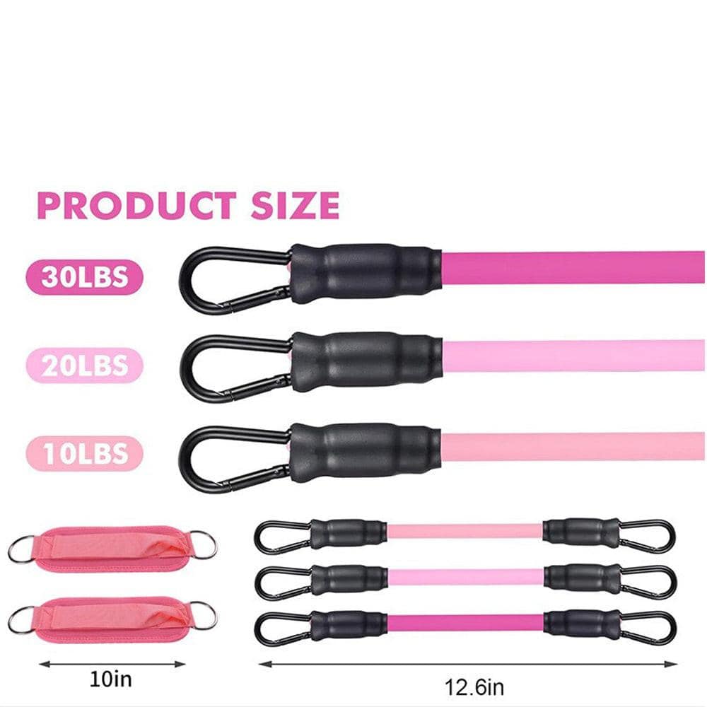 Ankle Resistance Bands With Cuffs For Women & Men,Adjustable Leg Workout Bands For Kickbacks, Booty Lift For Home Gym - NashPull