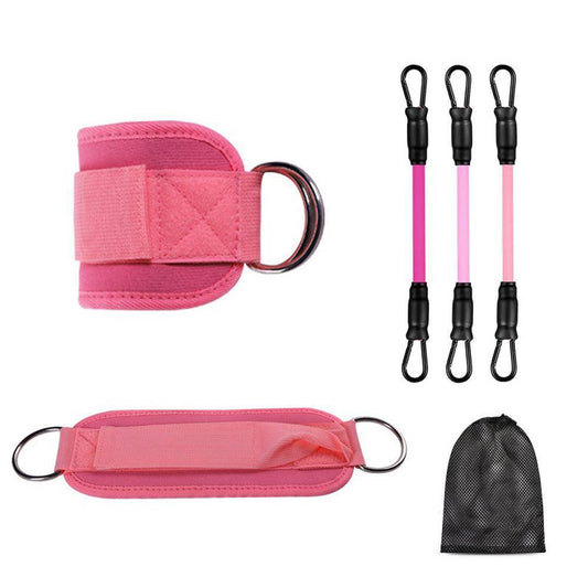 Ankle Resistance Bands With Cuffs For Women & Men,Adjustable Leg Workout Bands For Kickbacks, Booty Lift For Home Gym - NashPull