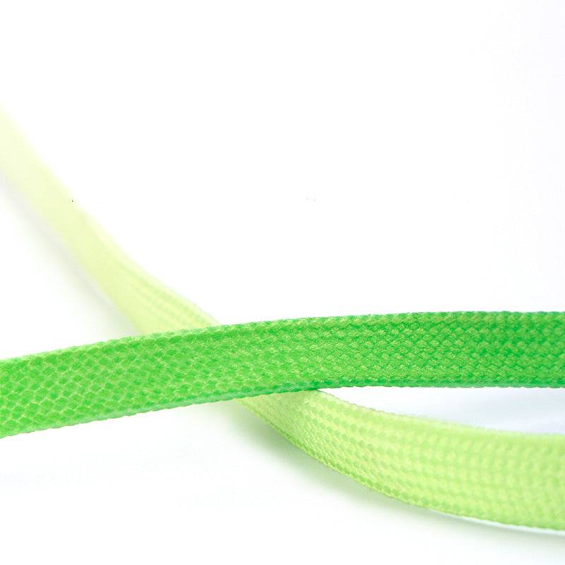 Casual Canvas White Shoes Colorful Gradient Laces - NashPull