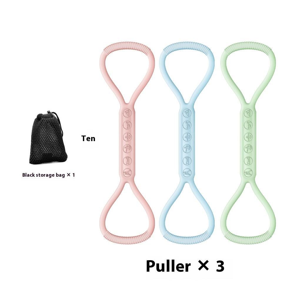 Eight - character Chest Expander Open Back Fitness Women's Stretch Strap Elastic Band - NashPull