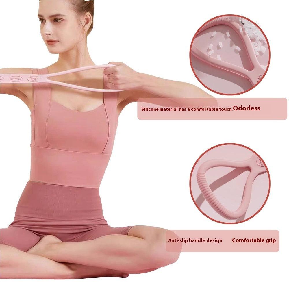 Eight - character Chest Expander Open Back Fitness Women's Stretch Strap Elastic Band - NashPull