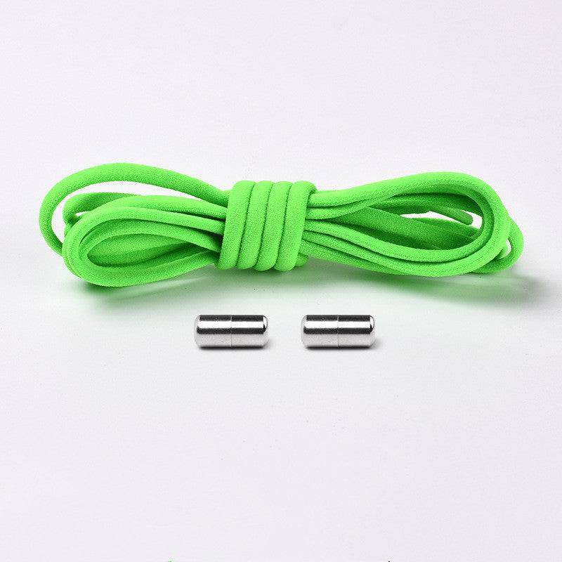 Elastic No Tie Shoelaces Semicircle Shoe Laces For Kids And Adult Sneakers Quick Lazy Metal Lock Laces Shoe Strings - NashPull