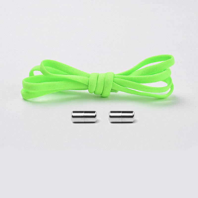 Elastic No Tie Shoelaces Semicircle Shoe Laces For Kids And Adult Sneakers Quick Lazy Metal Lock Laces Shoe Strings - NashPull