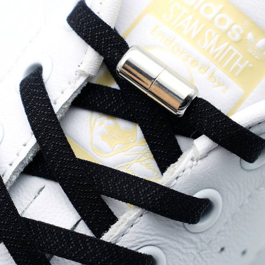 Elastic No Tie Shoelaces Semicircle Shoe Laces For Kids And Adult Sneakers Quick Lazy Metal Lock Laces Shoe Strings - NashPull