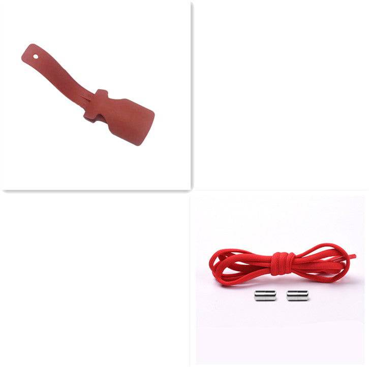 Elastic No Tie Shoelaces Semicircle Shoe Laces For Kids And Adult Sneakers Quick Lazy Metal Lock Laces Shoe Strings - NashPull