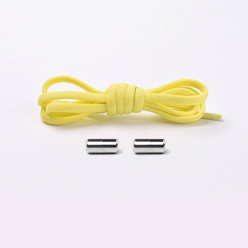 Elastic No Tie Shoelaces Semicircle Shoe Laces For Kids And Adult Sneakers Quick Lazy Metal Lock Laces Shoe Strings - NashPull