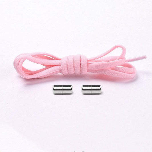 Elastic No Tie Shoelaces Semicircle Shoe Laces For Kids And Adult Sneakers Quick Lazy Metal Lock Laces Shoe Strings - NashPull