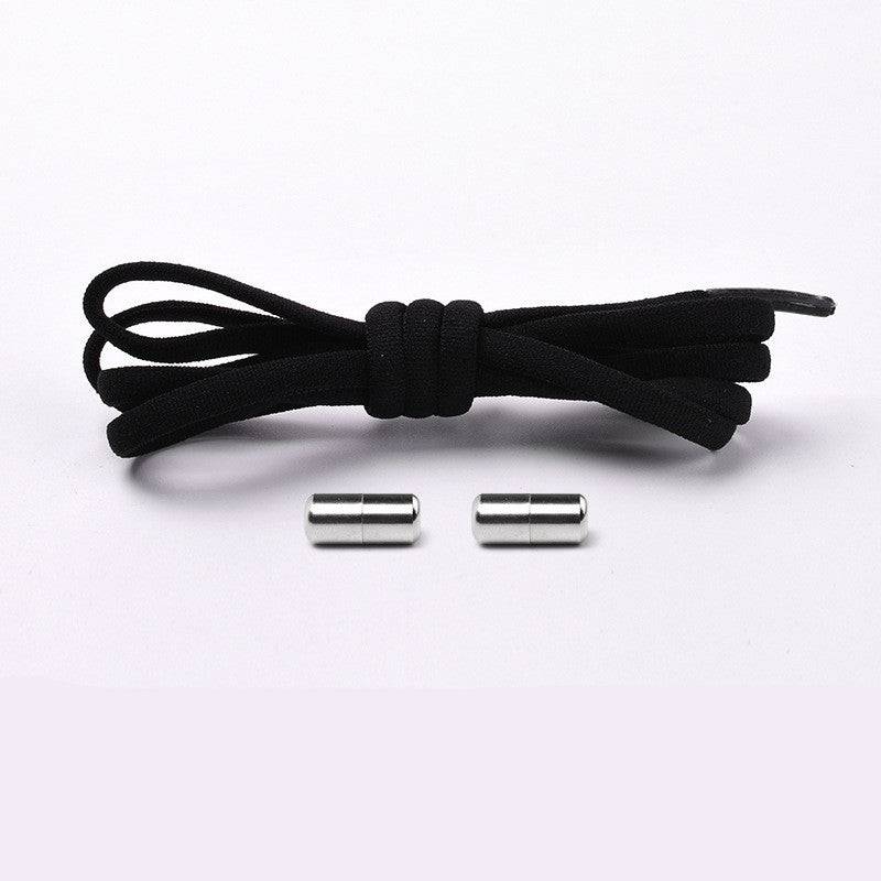 Elastic No Tie Shoelaces Semicircle Shoe Laces For Kids And Adult Sneakers Quick Lazy Metal Lock Laces Shoe Strings - NashPull