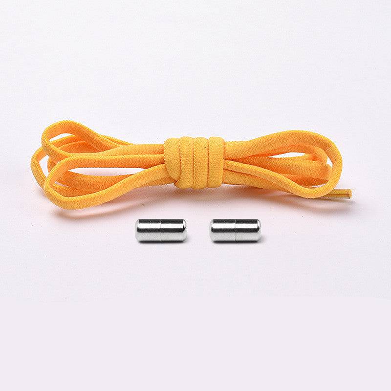 Elastic No Tie Shoelaces Semicircle Shoe Laces For Kids And Adult Sneakers Quick Lazy Metal Lock Laces Shoe Strings - NashPull