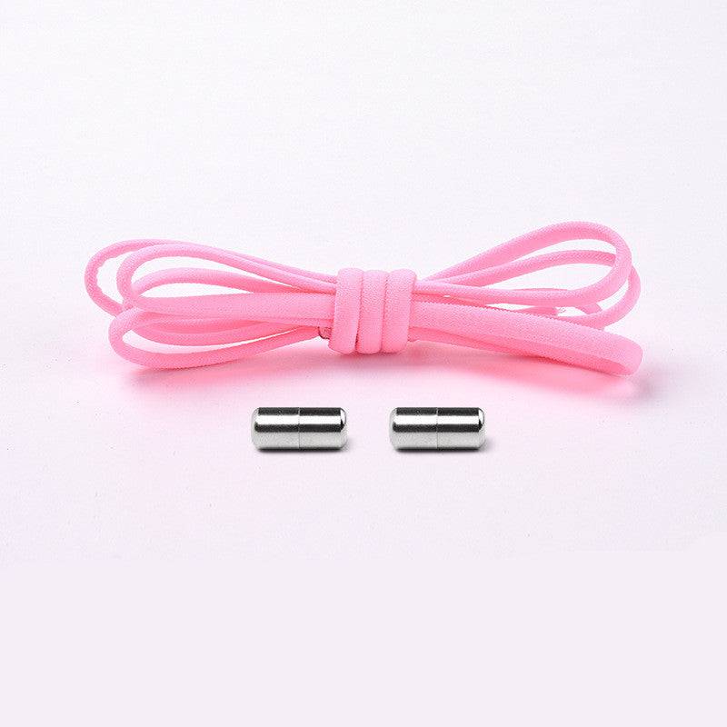 Elastic No Tie Shoelaces Semicircle Shoe Laces For Kids And Adult Sneakers Quick Lazy Metal Lock Laces Shoe Strings - NashPull