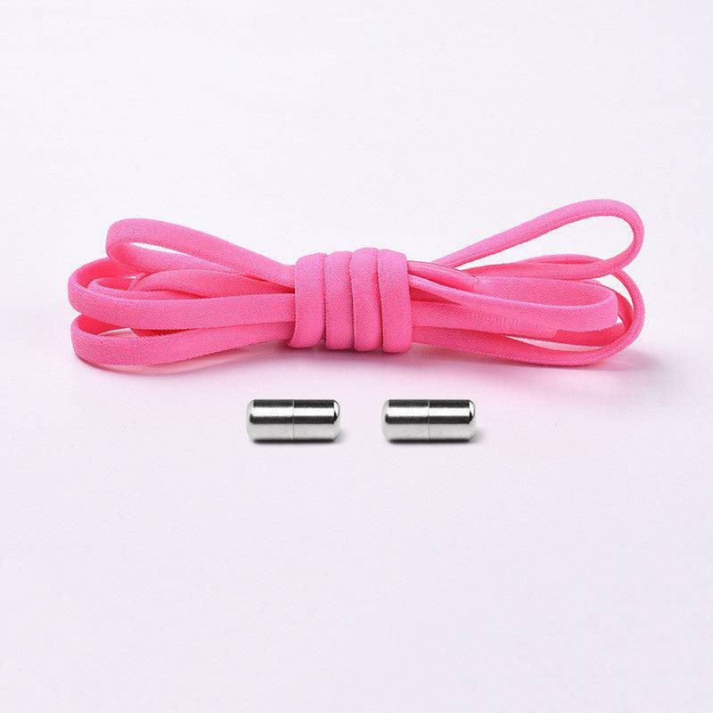 Elastic No Tie Shoelaces Semicircle Shoe Laces For Kids And Adult Sneakers Quick Lazy Metal Lock Laces Shoe Strings - NashPull