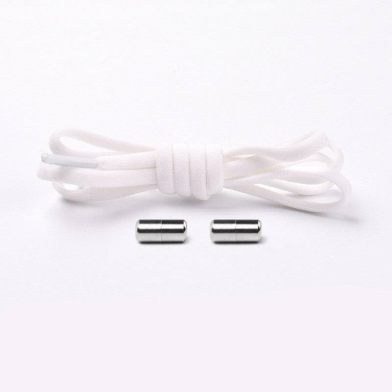 Elastic No Tie Shoelaces Semicircle Shoe Laces For Kids And Adult Sneakers Quick Lazy Metal Lock Laces Shoe Strings - NashPull