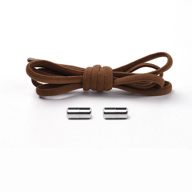 Elastic No Tie Shoelaces Semicircle Shoe Laces For Kids And Adult Sneakers Quick Lazy Metal Lock Laces Shoe Strings - NashPull