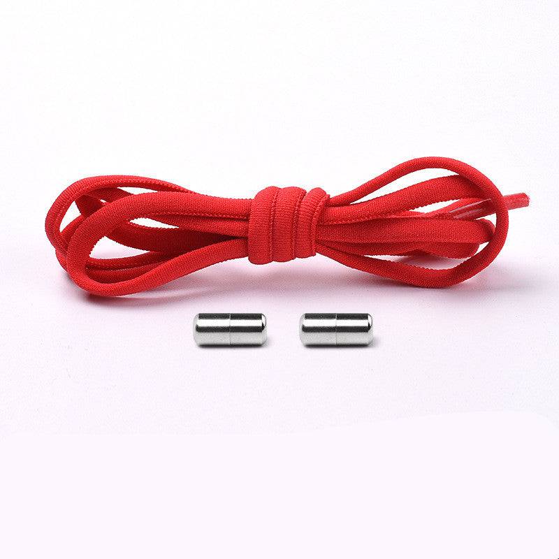 Elastic No Tie Shoelaces Semicircle Shoe Laces For Kids And Adult Sneakers Quick Lazy Metal Lock Laces Shoe Strings - NashPull