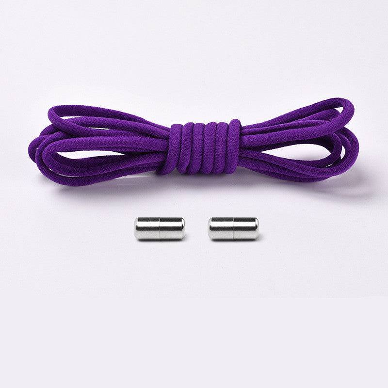 Elastic No Tie Shoelaces Semicircle Shoe Laces For Kids And Adult Sneakers Quick Lazy Metal Lock Laces Shoe Strings - NashPull