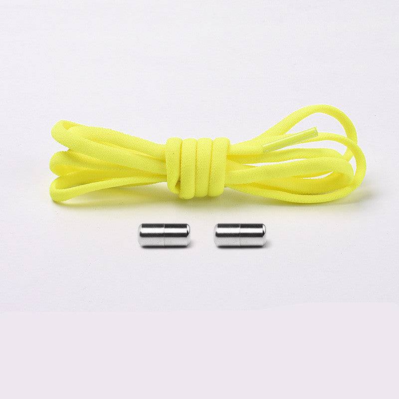 Elastic No Tie Shoelaces Semicircle Shoe Laces For Kids And Adult Sneakers Quick Lazy Metal Lock Laces Shoe Strings - NashPull
