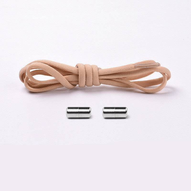 Elastic No Tie Shoelaces Semicircle Shoe Laces For Kids And Adult Sneakers Quick Lazy Metal Lock Laces Shoe Strings - NashPull