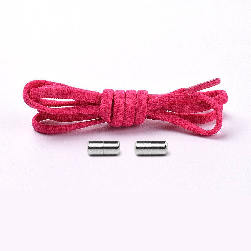 Elastic No Tie Shoelaces Semicircle Shoe Laces For Kids And Adult Sneakers Quick Lazy Metal Lock Laces Shoe Strings - NashPull