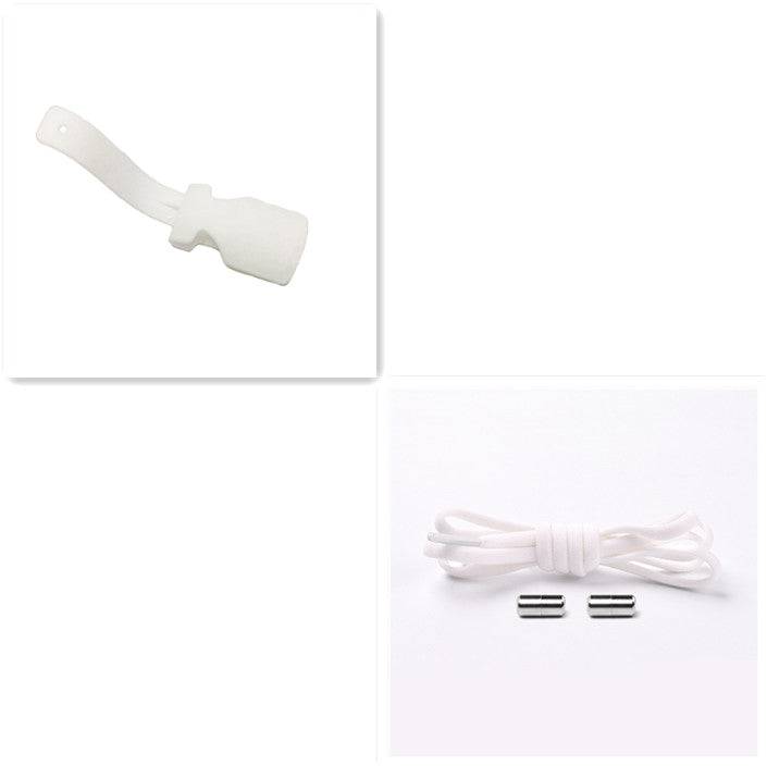 Elastic No Tie Shoelaces Semicircle Shoe Laces For Kids And Adult Sneakers Quick Lazy Metal Lock Laces Shoe Strings - NashPull