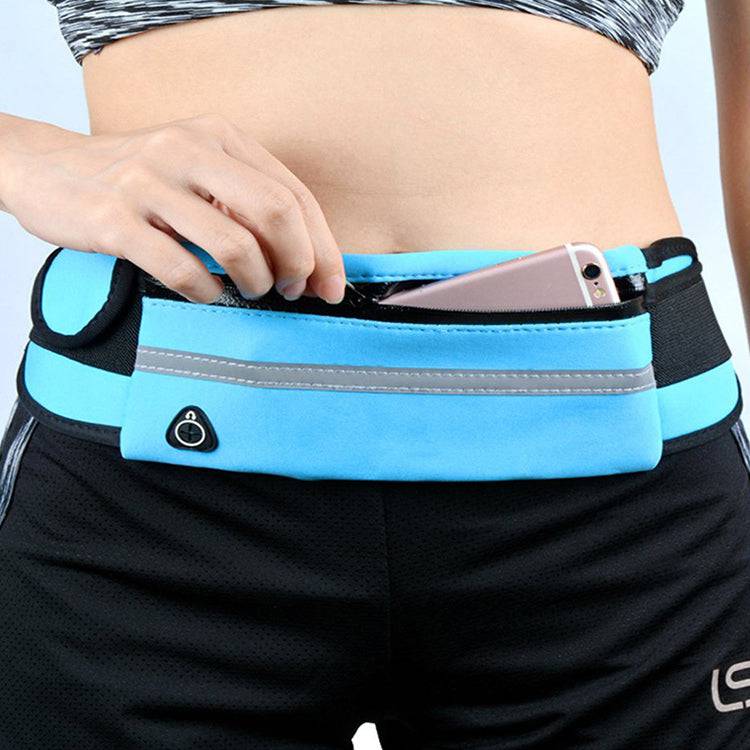 Fitness Waist Bag With Pocket Slim Running Jogging Belt Fanny Pack Bag For Hiking Cycling Workout Sports Gym - NashPull