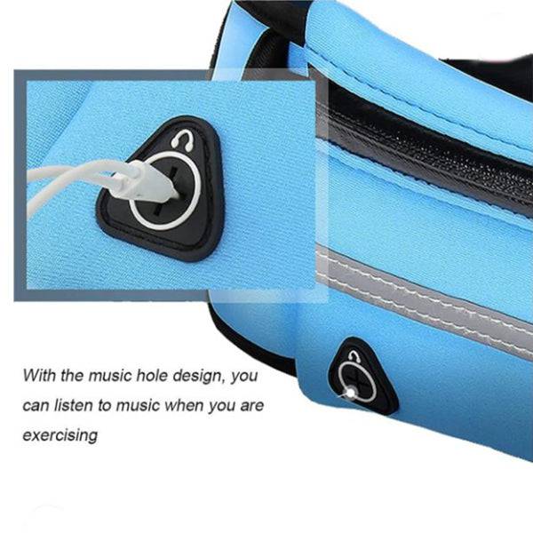Fitness Waist Bag With Pocket Slim Running Jogging Belt Fanny Pack Bag For Hiking Cycling Workout Sports Gym - NashPull
