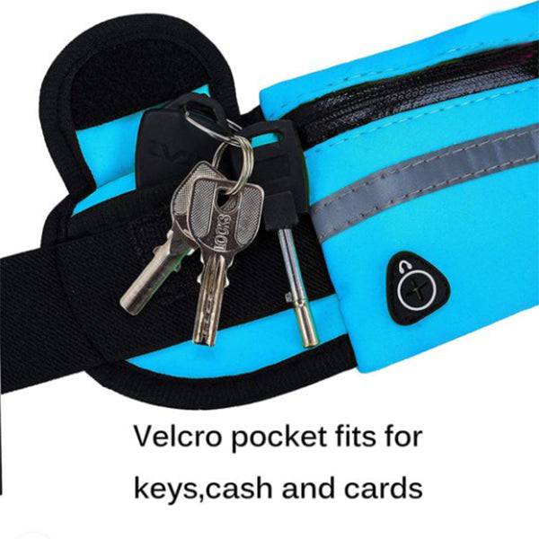Fitness Waist Bag With Pocket Slim Running Jogging Belt Fanny Pack Bag For Hiking Cycling Workout Sports Gym - NashPull
