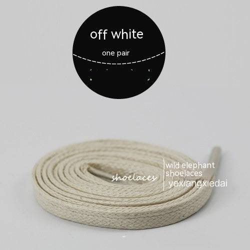 Flat Cotton Double Layered Casual Canvas Martin Boot Laces - NashPull