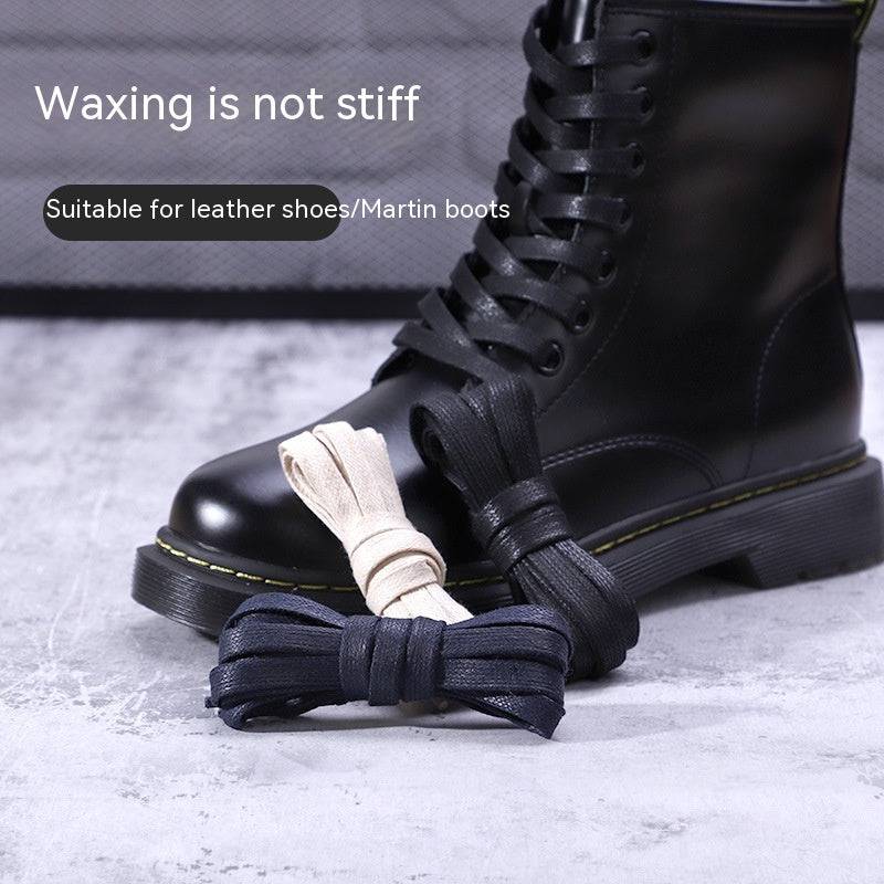 Flat Cotton Double Layered Casual Canvas Martin Boot Laces - NashPull