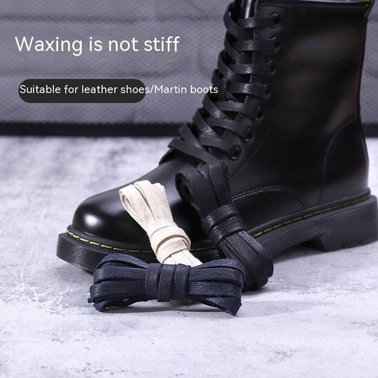 Flat Cotton Double Layered Casual Canvas Martin Boot Laces - NashPull