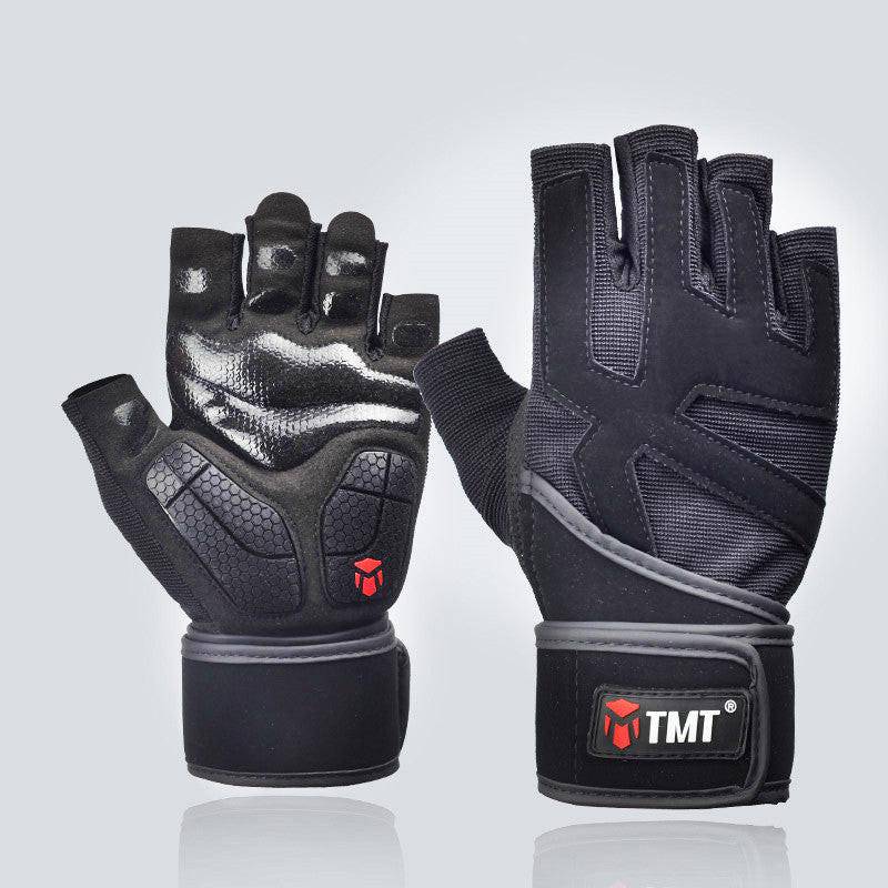 Gloves With Wrist Wrap Fitness Workout Wrist Wrap Men - NashPull