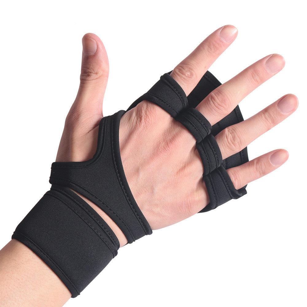 Halffinger Hand Lifting Workout Grip Training Sports Anti Slip Breathable Exercise Fitness Gloves - NashPull