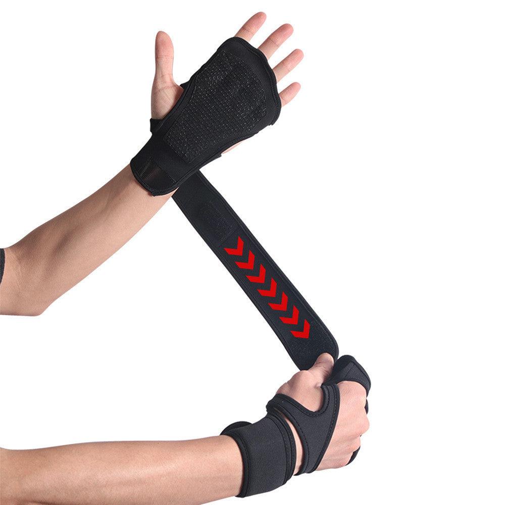 Halffinger Hand Lifting Workout Grip Training Sports Anti Slip Breathable Exercise Fitness Gloves - NashPull