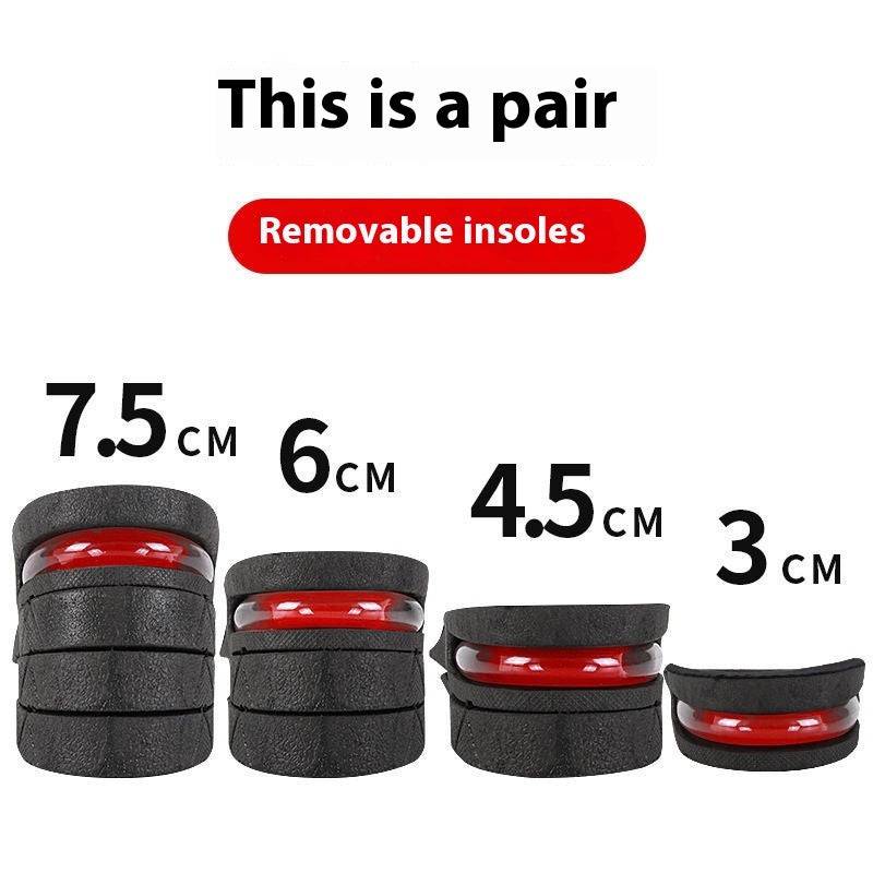 Height Increasing Insole For Women Invisible Comfortable Height Increasing Insole Men Sweat Absorbent - NashPull