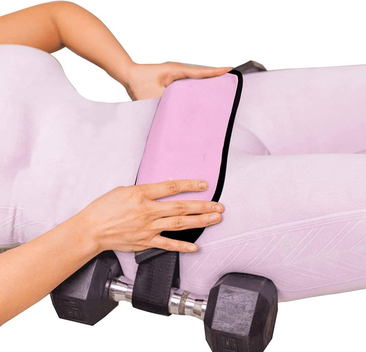 Hip Thrust Belt Glute Bridge Pad Butt Workout With Dumbbells Kettlebells For Lunges Reverse Squat - NashPull