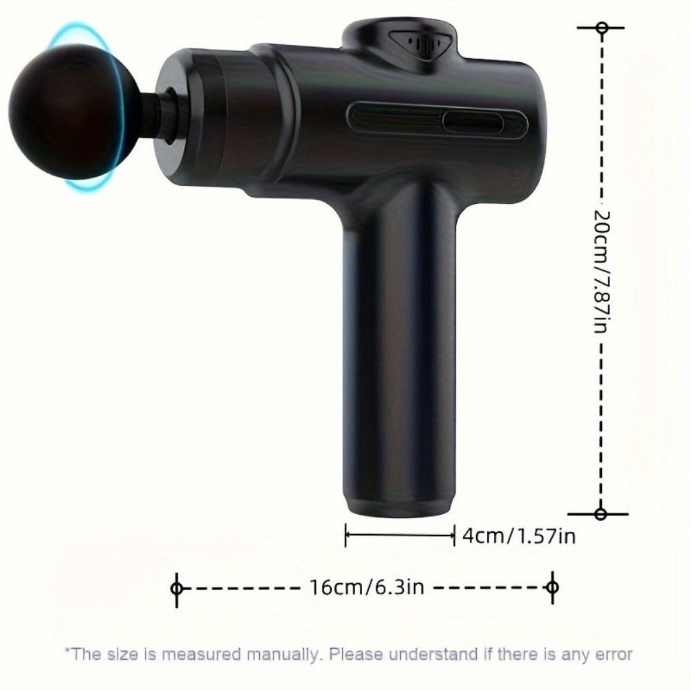 Massage Gun Deep Tissue Percussion Massager For Athletes,Handheld Body Back Muscle Massager Gun With 8 Massage Heads - NashPull